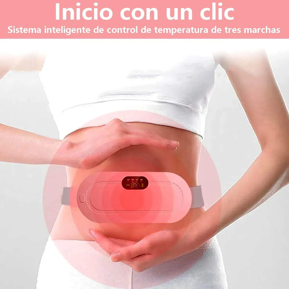 Cinturón Térmico Anticólicos Menstruales Recargable